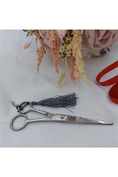 Aker Hediyelik Uzun Metal Makas 17x5,5cm Kesme Makası Nakış Makasları Ip Makası Çeşitleri