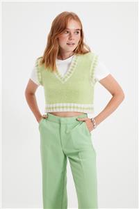 TRENDYOLMİLLA Mint Crop Triko Bluz TWOAW22BZ0001