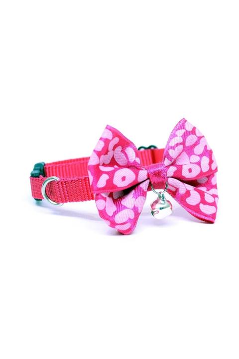 petviya Papyonlu Kedi Boyun Tasması Pembe