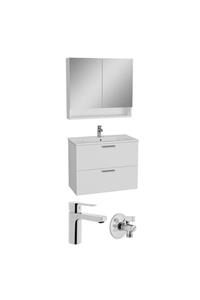 VitrA Mia 66188 Banyo Dolabı Seti Çekmeceli 80 Cm Parlak Beyaz