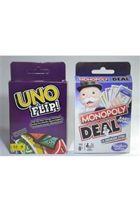 Hasbro Monopoly Ve Uno Flip Kart Oyunu