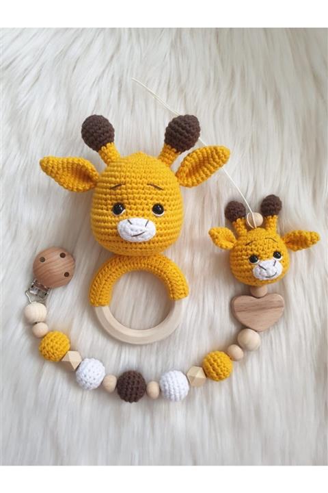 ON MARİFET Emzik Zinciri Ve Çıngırak Amigurumi