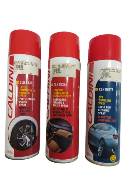 CALDİNİ Süper Oto Temizleyici ve Parlatıcı Set (torpido, Lastik, Zift - Temizleyici Ve Parlatıcı Set)