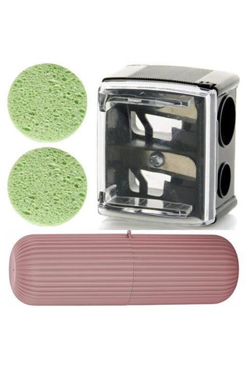 KaktüsKedi Makyaj Temizleme Süngeri Makyaj Kalem Açacağı Özel Kutulu Set 6'lı Indirimli Paket