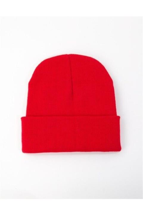 Mathilda Aksesuar Unisex Basic Bere Kırmızı