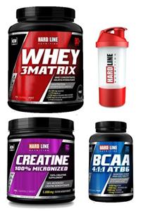 Hardline Whey 3matrix 908 G - Çikolata Bcaa 4:1:1 120 Tablet Kreatin %100 Mikronize 300 G