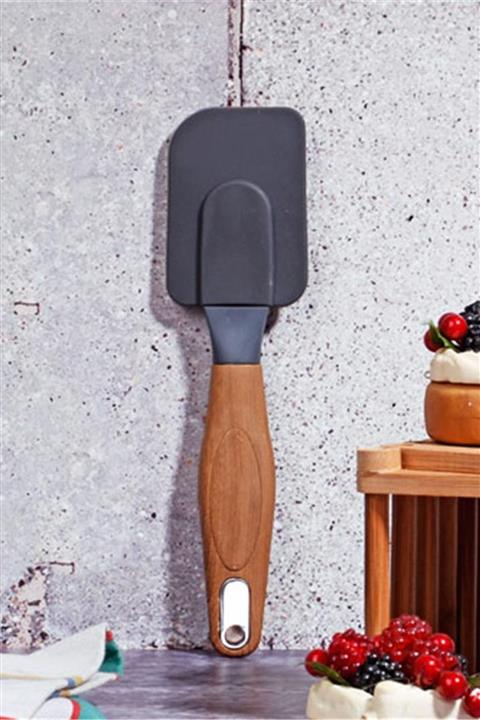 Kosova Teflon Woden Desen Slikon Spatula