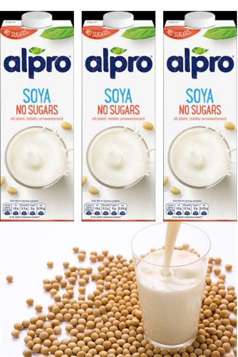 Alpro Soya Sütü Şekersiz 3x1lt