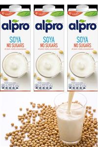 Alpro Soya Sütü Şekersiz 3x1lt