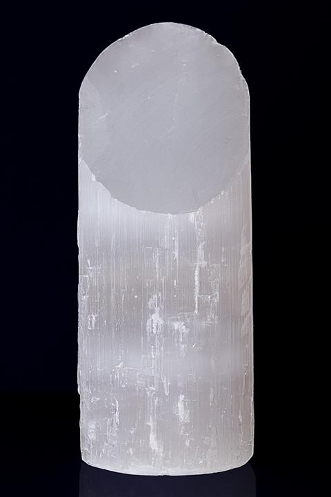 Dünya Doğal Taş 24 Cm Selenit Taşı Lamba - Kt0290