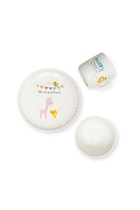 Aryıldız Mama Set 3 Parça Porselen Frıends