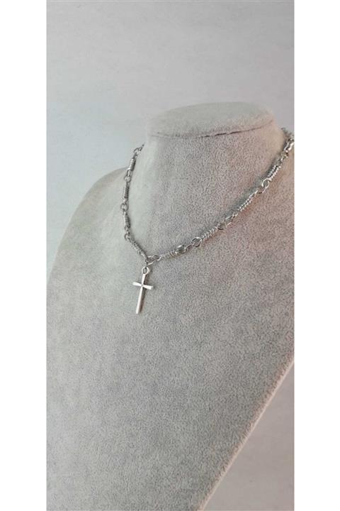 Fugusugu Ince Haç Gotik Halat Choker