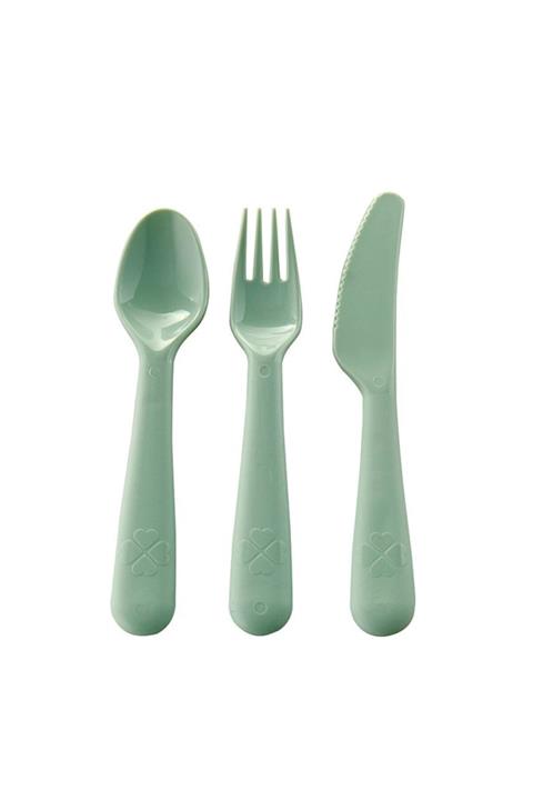 IKEA Yeşil Çatal Bıçak Kaşık 3'lü Set