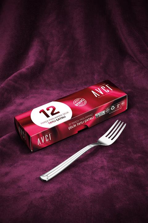 Avcı Yakamoz 12 Adet Tatlı Çatalı