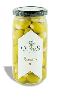 Olivias Fine Olives Badem Dolgulu Yeşil Zeytin 370 Cc (200-220 GR)