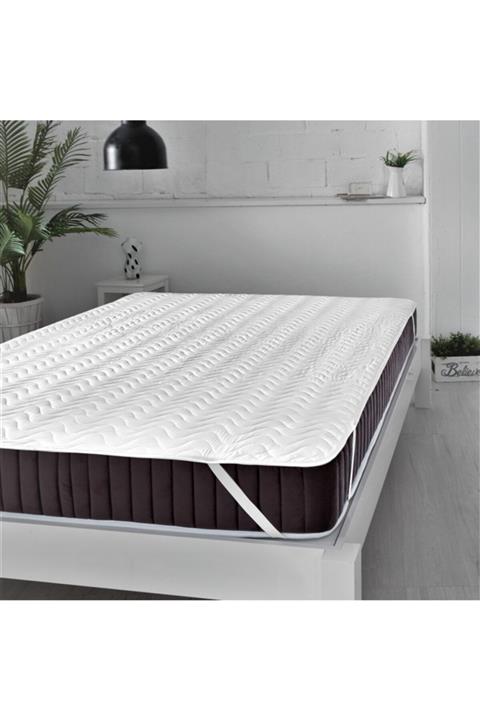 AdeA Sıvı Geçirmez Yatak Alezi Kapitone Desenli Köşe Lastikli