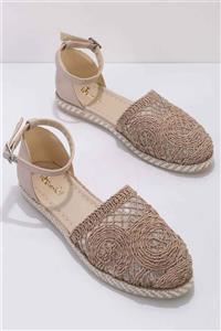 Bambi Vizon Kadın Espadril K01823170116