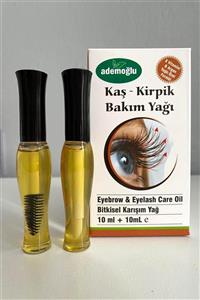 ademoğlu Kaş-kirpik Bakım Yağı 10 ml+ E Vitamini & Argan Yağlı Özel Formül 10 ml