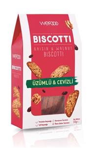 Wefood Üzümlü & Cevizli Biscotti 50 gr