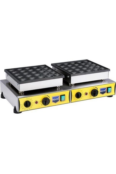 Remta Çiftli Yuvarlak Bubble Waffle Makinesi 50 Li