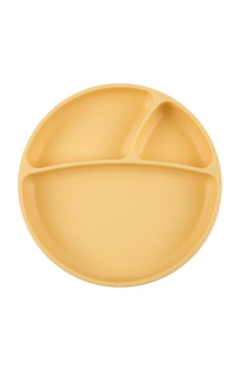 Oioi Vakum Tabanlı Silikon Tabak Sarı