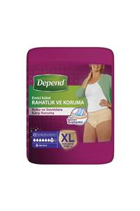 Depend Xl Beden Kadın Emici Külot 9 Lu (bel Ölüçüsü 120-150 Cm)