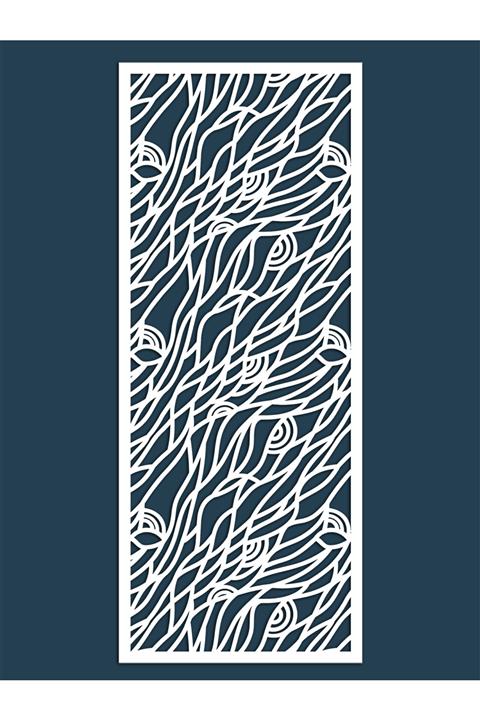 Liar Dekor Liar Ahşap Seperatör (Paravan) - KSP-97 - (10 mm) - (85 cm x 210 cm) - (Beyaz)