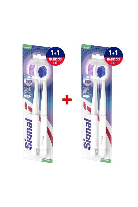 Signal Nazik Diş Eti Bakımı Diş Fırçası 1+1 Yumuşak X2