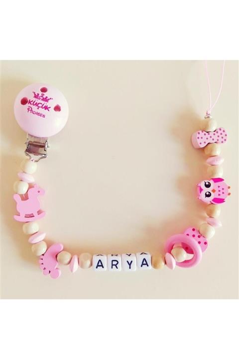 Zirve Isimli Emzik Zinciri - Emzik Askısı - Bebek Hediyesi Bez027