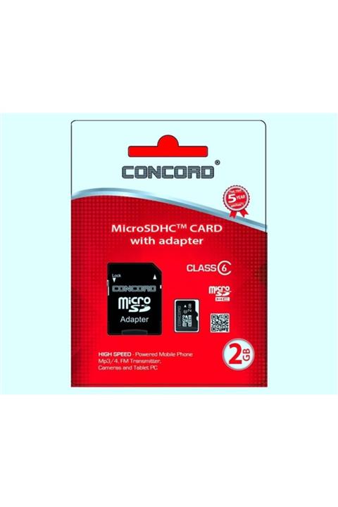 Concord 2 Gb 6 Mbps Hız Micro Sdhc Hafıza Kartı  Adaptör (C-M2)