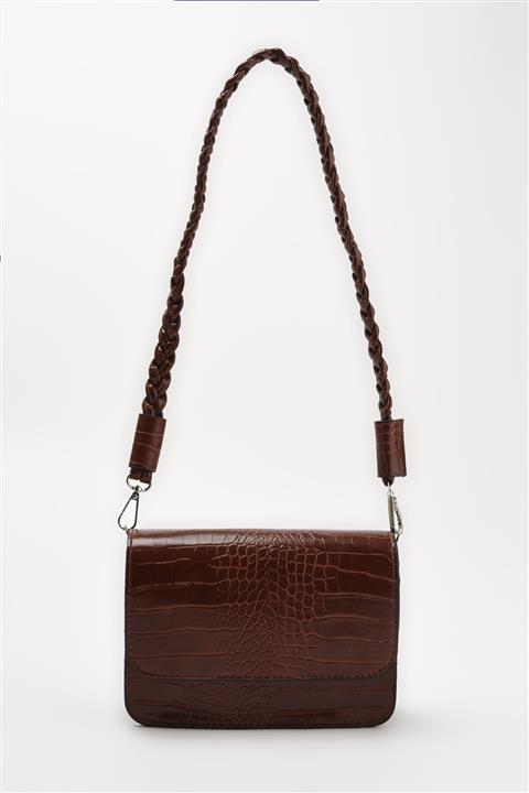TRENDYOLMİLLA Taba Kroko Kadın Omuz Çantası TAKAW22OC0005