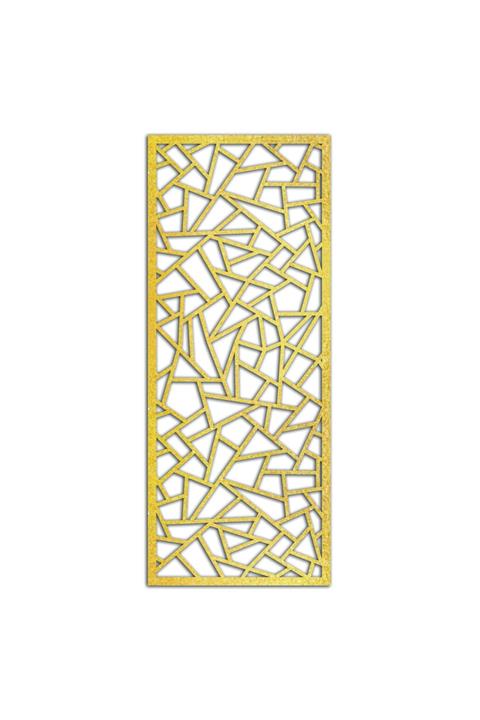 Liar Dekor Liar Ahşap Seperatör (Paravan) - KSP-205 - (10 mm) - (85 cm x 210 cm) - (Gold)