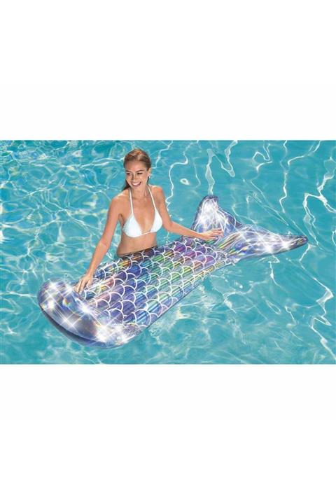 BESTWAY Deniz Kızı Şekilli Parlak Deniz Yatağı Yeni