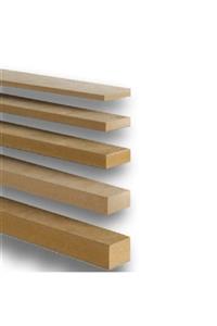 iAhşap 12x100 Mm Uzunluk 210 Cm (4 Adet) Ahşap Çıta Duvar Çıtası Kapak Çıtası Mdf Çıta