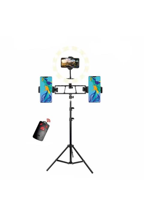 Göha Dc-36 Işıklı Tripod Telefon Tutucu Ring Light