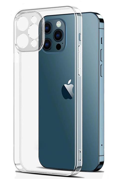 mooodcase Iphone 13 Pro Uyumlu Silikonlu Kamera Korumalı Şeffaf Telefon Kılıfı