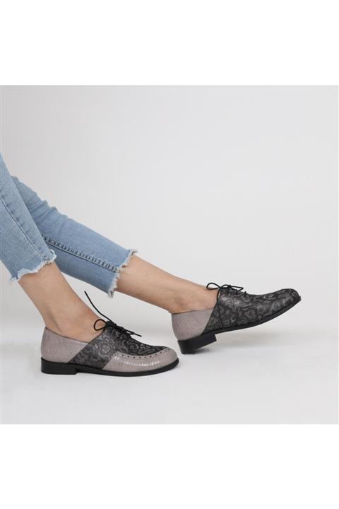 Lo Mejor Shoes Kadın Gri Ayakkabı