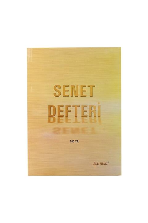 Altınyıldız Altın Yıldız Karton Kapaklı Senetli Defter