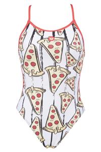 ARENA W Crazy Pizza Lace Back One Piece Kadın Mayosu