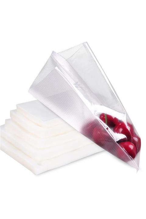 Vakur Vakum Makineleri Için Tek Yüzeyi Tırtıklı Vakum Torbası - Poşeti 25cmx35cm -30 Adet