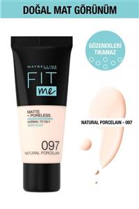 Maybelline New York Fit Me Matte+poreless Fondöten - 97 Natural Porcelain