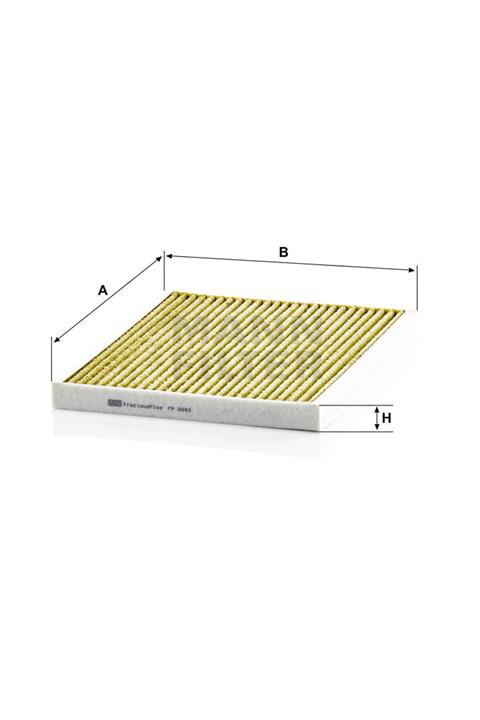 MANN Opel Corsa D 1.2 16v 63kw 85hp Polen Kabin Filtresi Fp2243