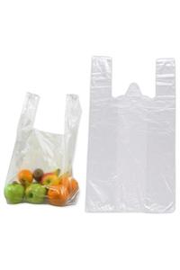 HOŞGÖR PLASTİK Hışır Atlet Poşet Market Manav Kiloluk Büyük Boy (10 Paket/10 Kg)