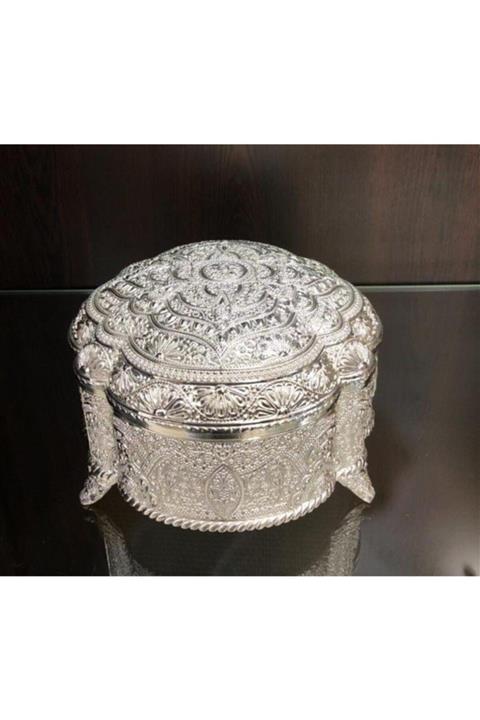 LKM Gümüş Büyük Telkari Yüzük Küpe Takı Kutusu 313