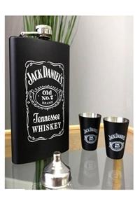 BUSSO Jack Daniel's Cep Içki Matarası Ve Shot Bardağı Seti