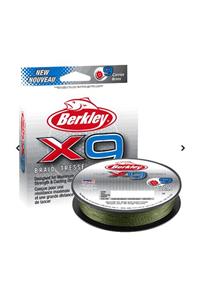 BERKLEY X9 Braid Tresse İp Olta Misinası LO VIS GREEN 0.14MM / 14.2KG / 150MT