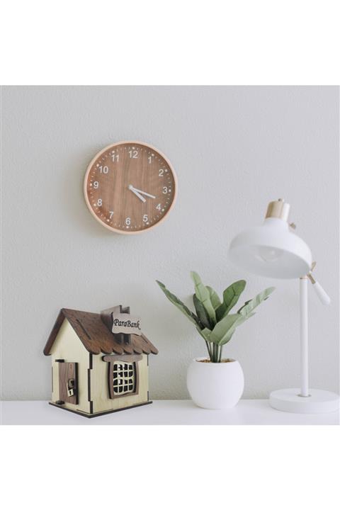 Bereket Tasarım Ahşap Ev Kumbara