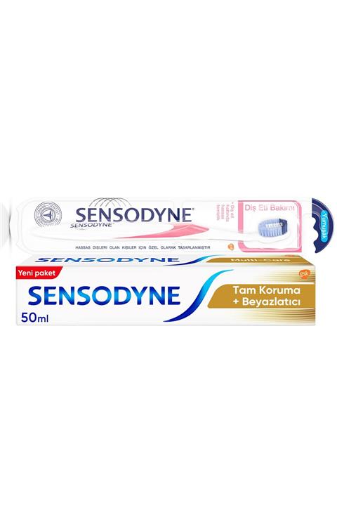 Sensodyne Tam Koruma 50 Ml Diş Macunu+ Diş Eti Bakımı Diş Fırçası