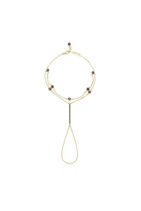 ELEF JEWELLERY Doğal Taşlı 14 Ayar Altın Şahmeran