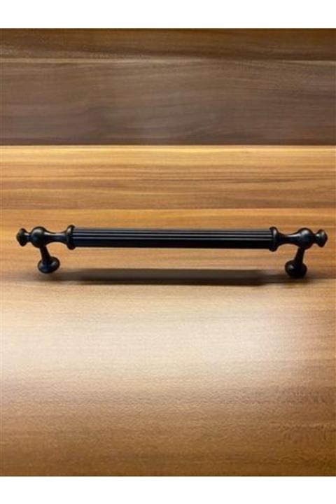 CSK.AKS Misket Rustik 192 mm Siyah Lüks Dolap Çekmece